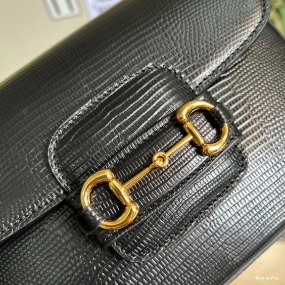 Hyperpeter Gucci Horsebit bag 1955 mini lizard 0805